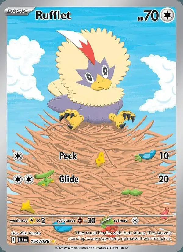 Rufflet #154 Black Bolt PSA 10