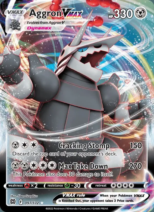 Aggron VMAX #097 Brilliant Stars PSA 10