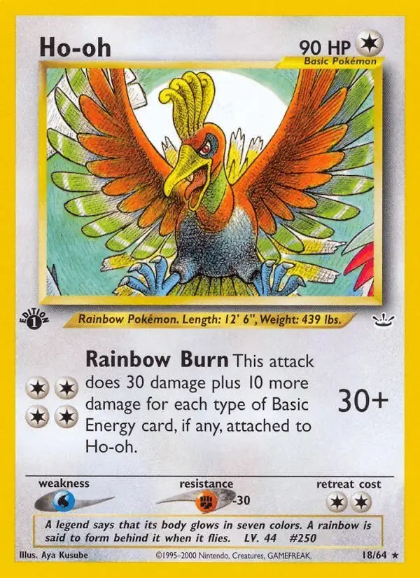 Ho-oh #18 Neo Revelation PSA 10