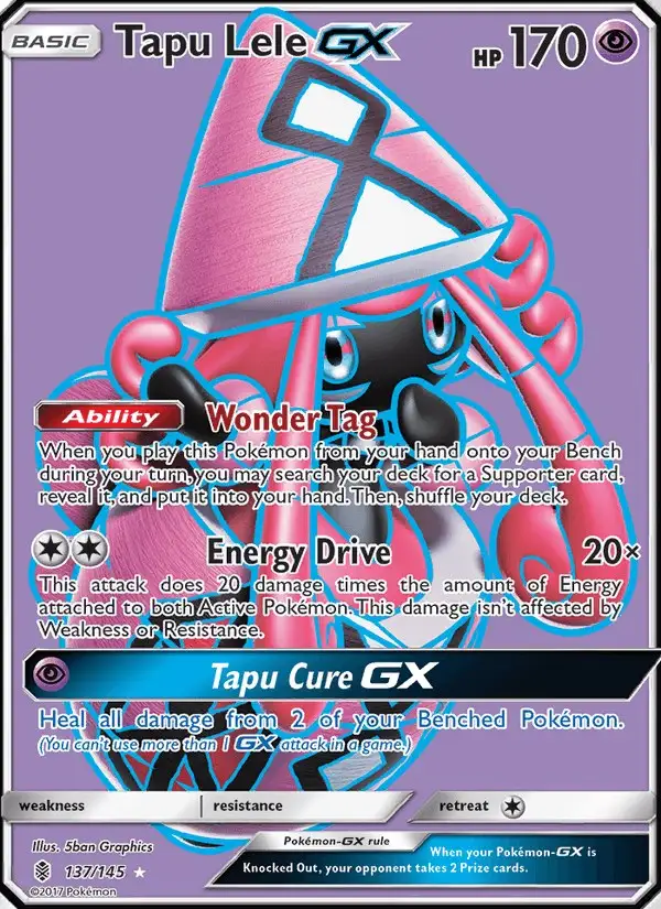 Tapu Lele GX #137 Guardians Rising PSA 10