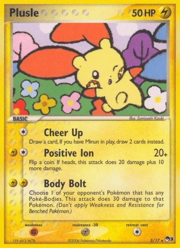 Plusle #5 POP Series 3 PSA 10