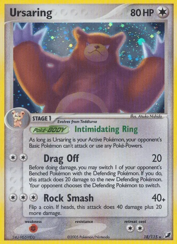 Ursaring #18 Unseen Forces PSA 10