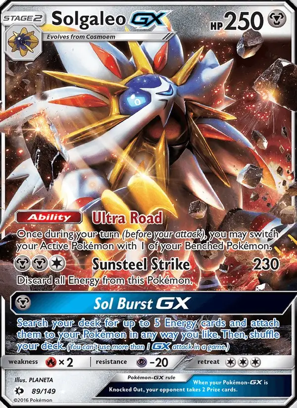 Solgaleo GX #89 Sun & Moon PSA 10