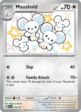 Maushold #210 Paldean Fates PSA 10