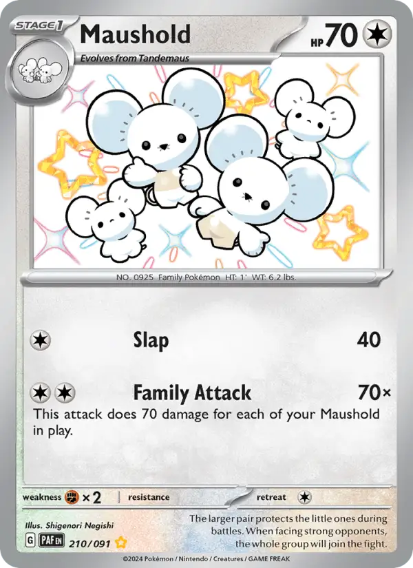 Maushold #210 Paldean Fates PSA 10