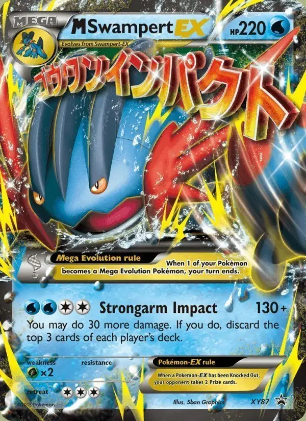M Swampert EX #XY87 XY Black Star Promos PSA 10