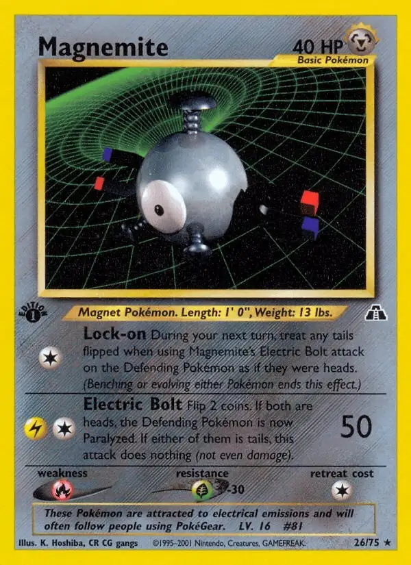 Magnemite #26 Neo Discovery PSA 10