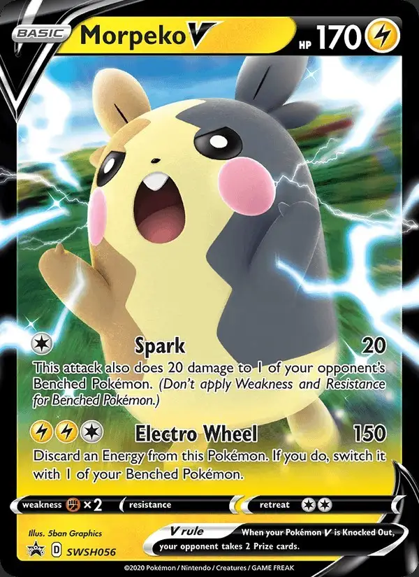 Morpeko V #SWSH056 SWSH Black Star Promos PSA 10