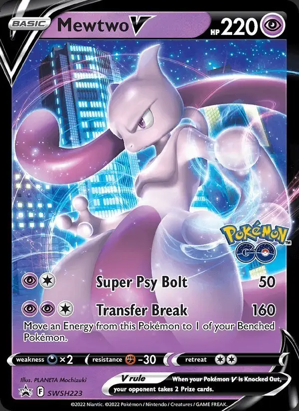 Mewtwo V #SWSH223 SWSH Black Star Promos PSA 10
