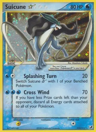 Suicune ☆ #115 Unseen Forces PSA 10
