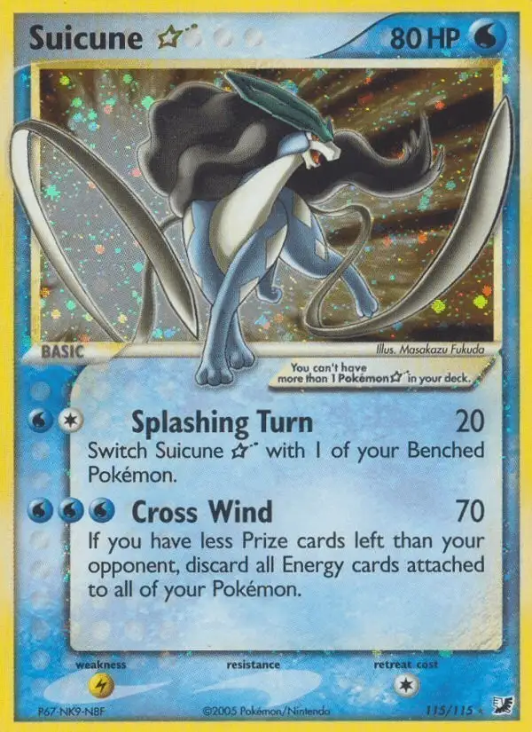 Suicune ☆ #115 Unseen Forces PSA 10