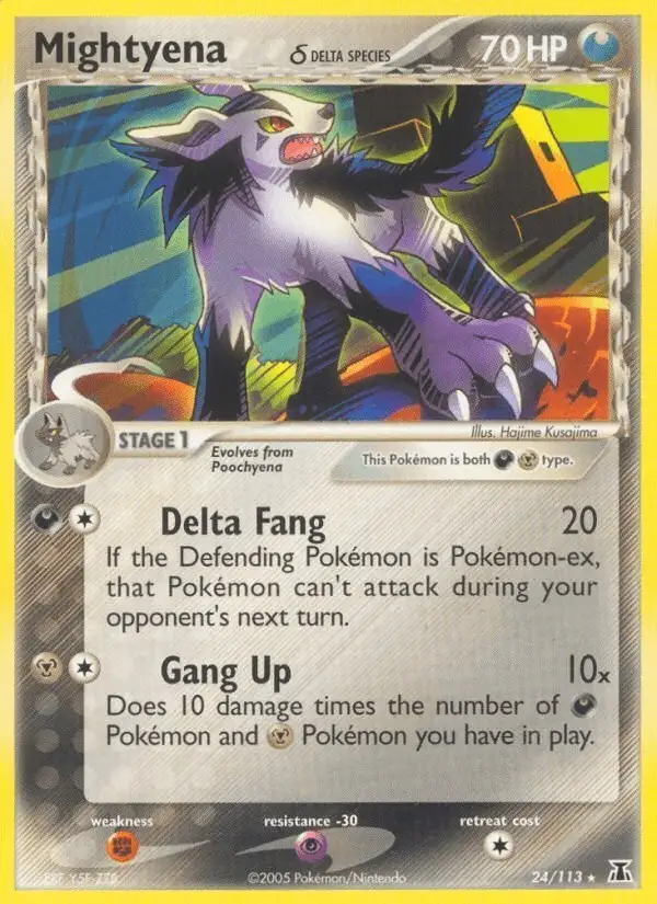 Mightyena δ #24 Delta Species PSA 10