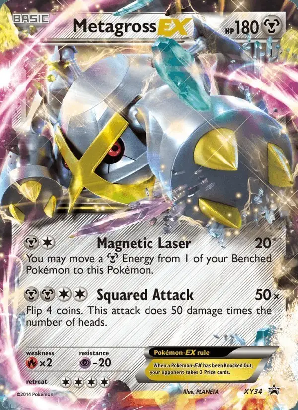 Metagross EX #XY34 XY Black Star Promos PSA 10
