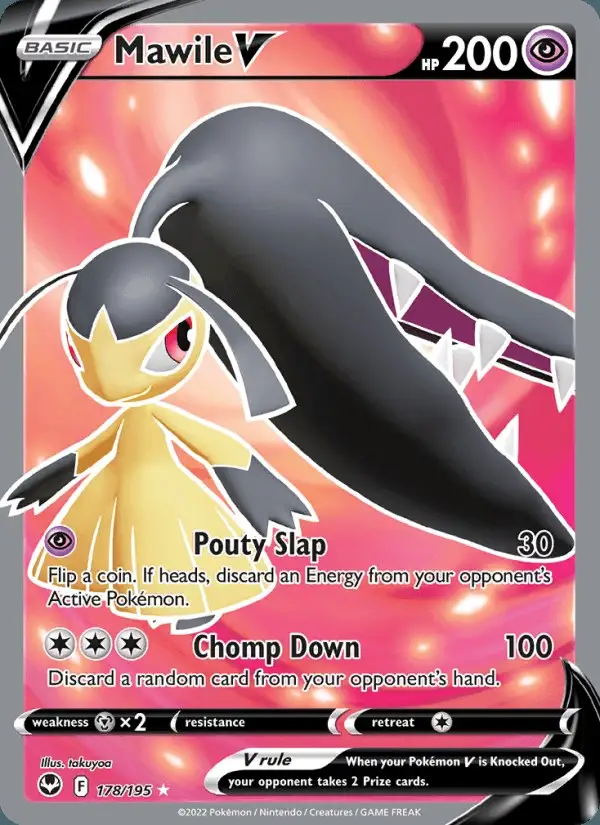 Mawile V #178 Silver Tempest PSA 10