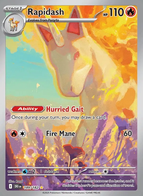 Rapidash #189 Destined Rivals PSA 10