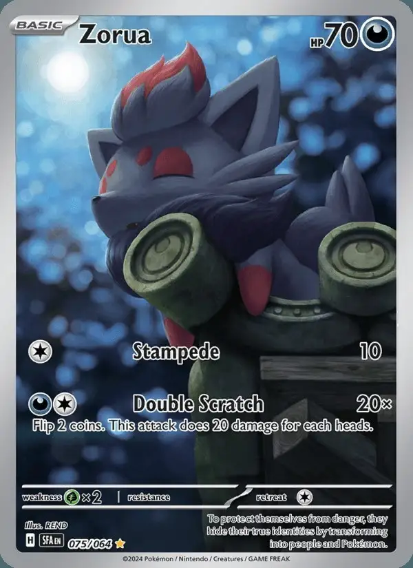 Zorua #075 Shrouded Fable PSA 10