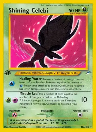Shining Celebi #106 Neo Destiny PSA 10