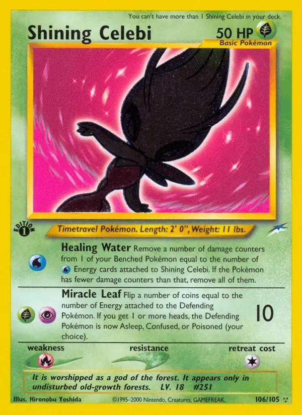Shining Celebi #106 Neo Destiny PSA 10
