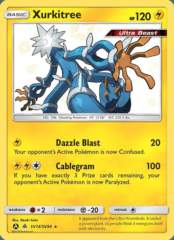 Xurkitree #SV14 Hidden Fates Shiny Vault PSA 10