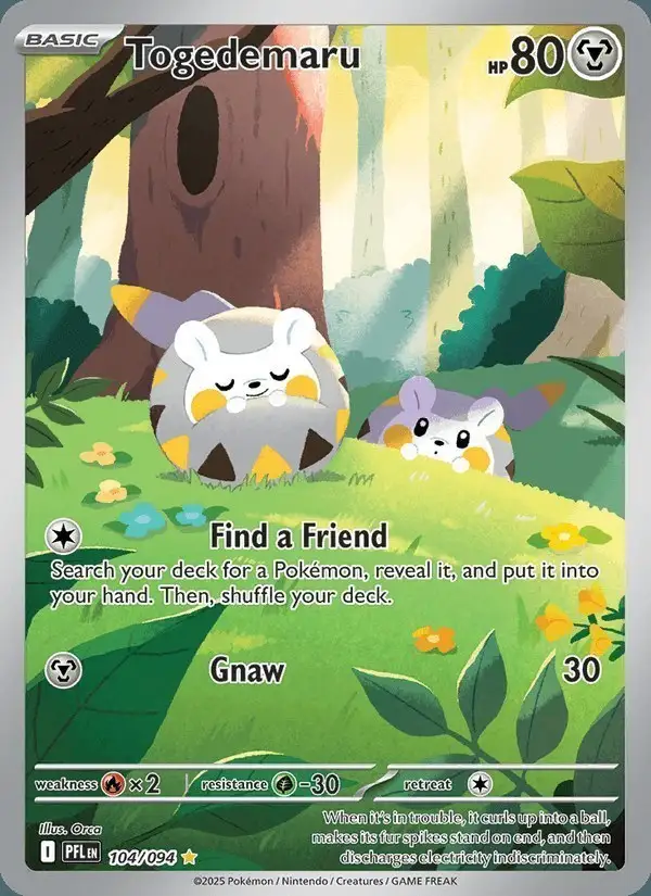 Togedemaru #104 Phantasmal Flames PSA 10