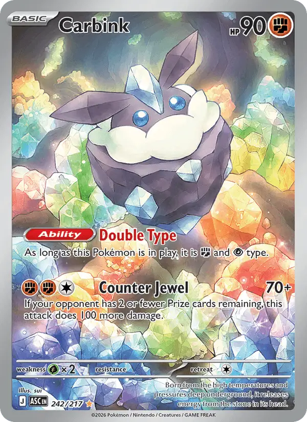 Carbink #242 Ascended Heroes PSA 10