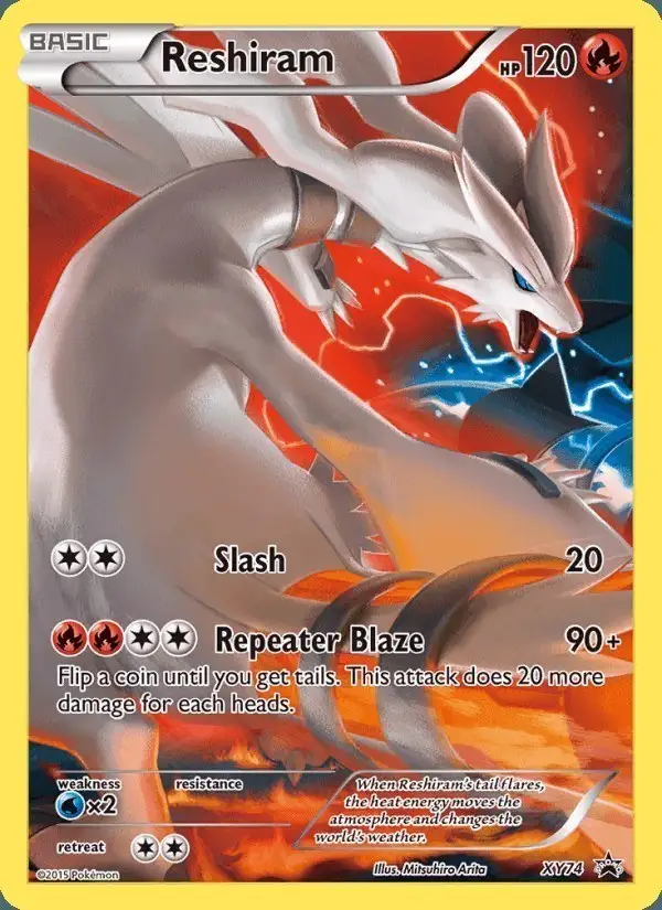 Reshiram #XY74 XY Black Star Promos PSA 10