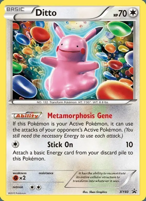Ditto #XY40 XY Black Star Promos PSA 10