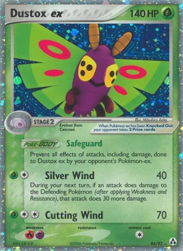 Dustox ex #86 Legend Maker PSA 10