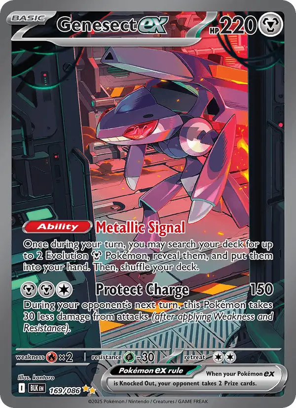 Genesect ex #169 Black Bolt PSA 10