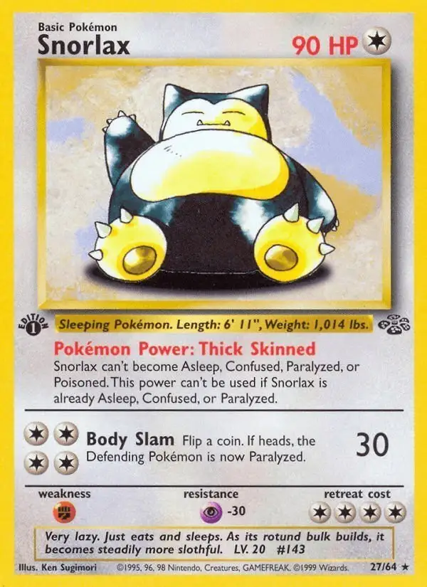 Snorlax #27 Jungle PSA 10