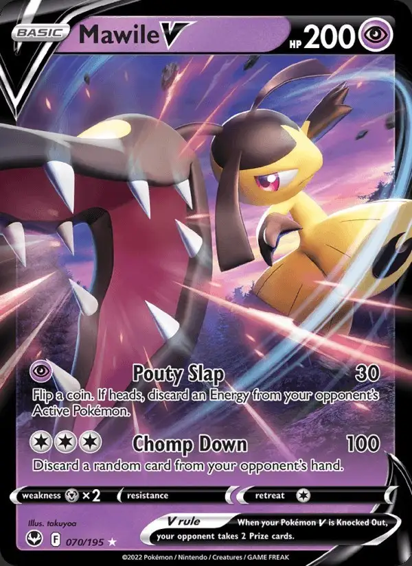 Mawile V #070 Silver Tempest PSA 10