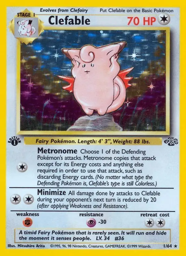 Clefable #1 Jungle PSA 10