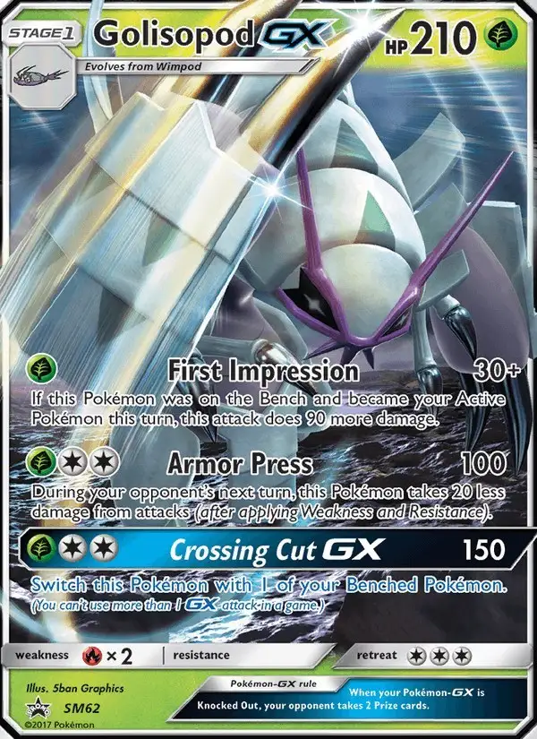 Golisopod GX #SM62 SM Black Star Promos PSA 10