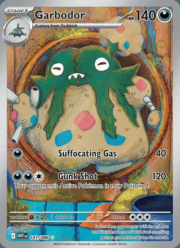 Garbodor #141 White Flare PSA 10