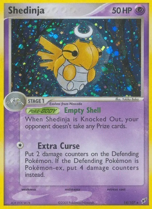 Shedinja #14 Deoxys PSA 10