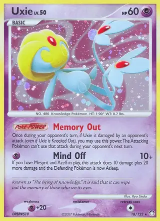Uxie #18 Mysterious Treasures PSA 10
