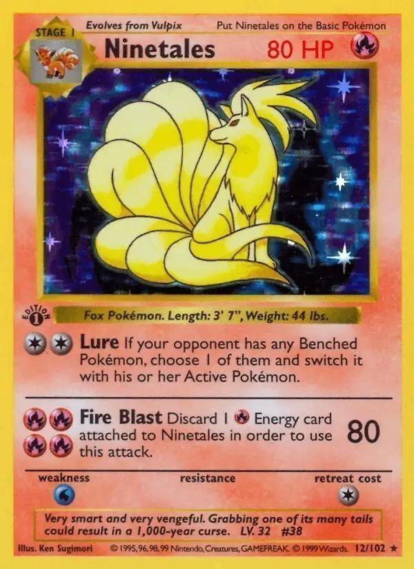 Ninetales #12 Base Set PSA 10
