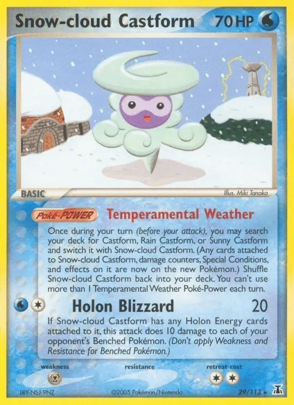 Snow-cloud Castform #29 Delta Species PSA 10