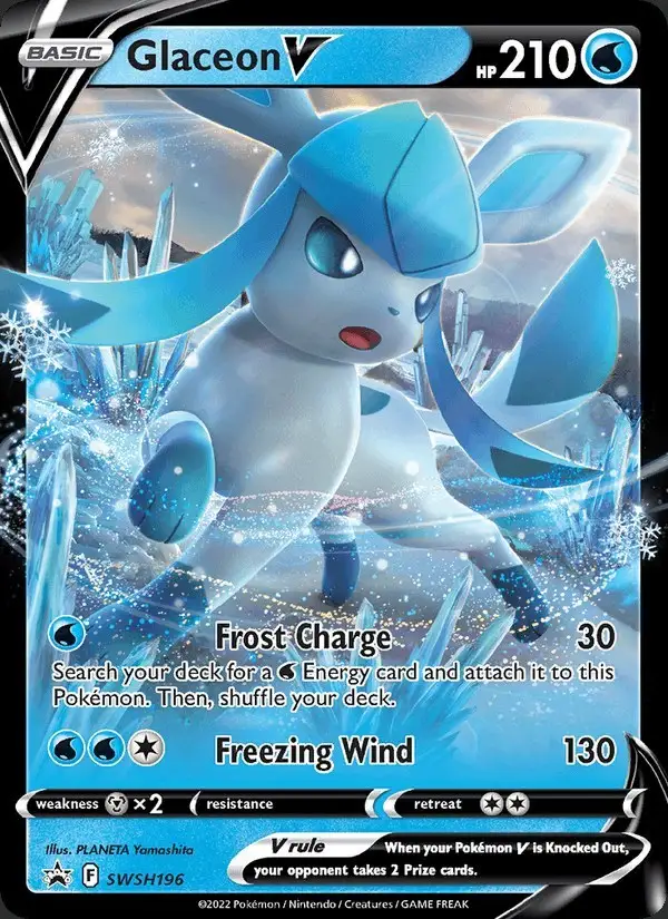 Glaceon V #SWSH196 SWSH Black Star Promos PSA 10