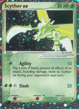 Scyther ex #102 Ruby & Sapphire PSA 10
