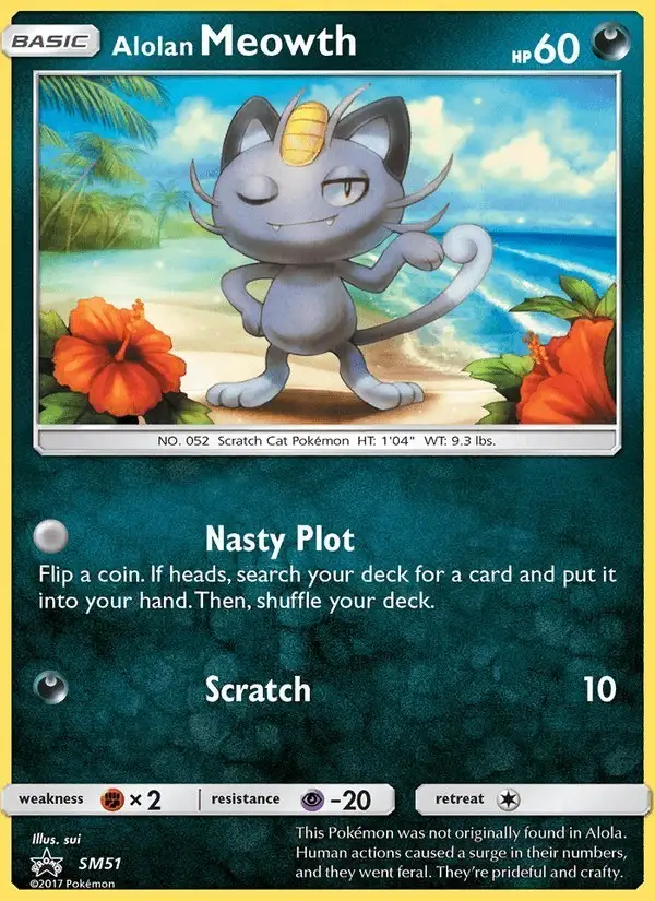 Alolan Meowth #SM51 SM Black Star Promos PSA 10