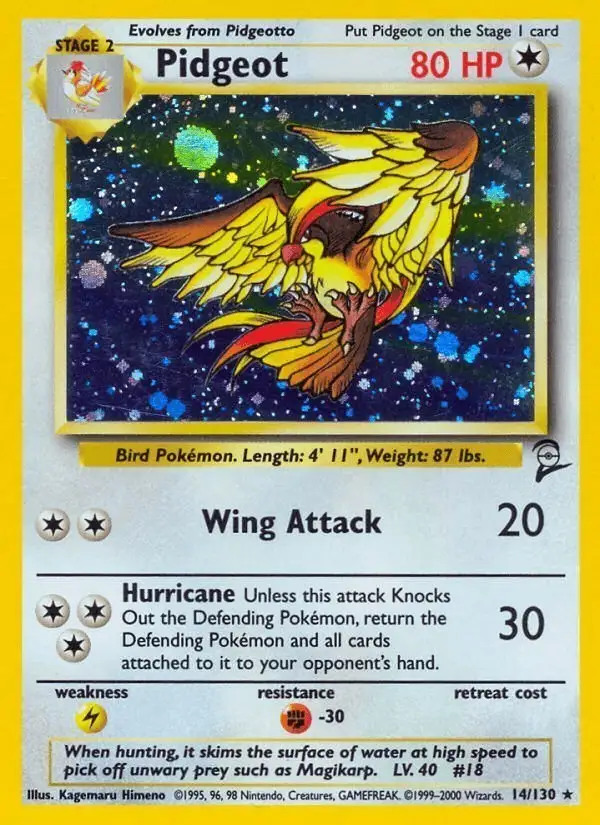 Pidgeot #14 Base Set 2 PSA 10