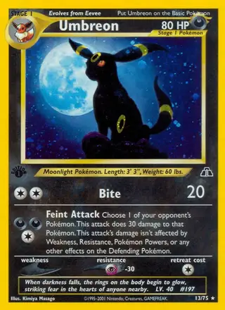Umbreon #13 Neo Discovery PSA 10