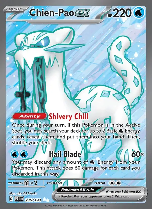 Chien-Pao ex #236 Paldea Evolved PSA 10