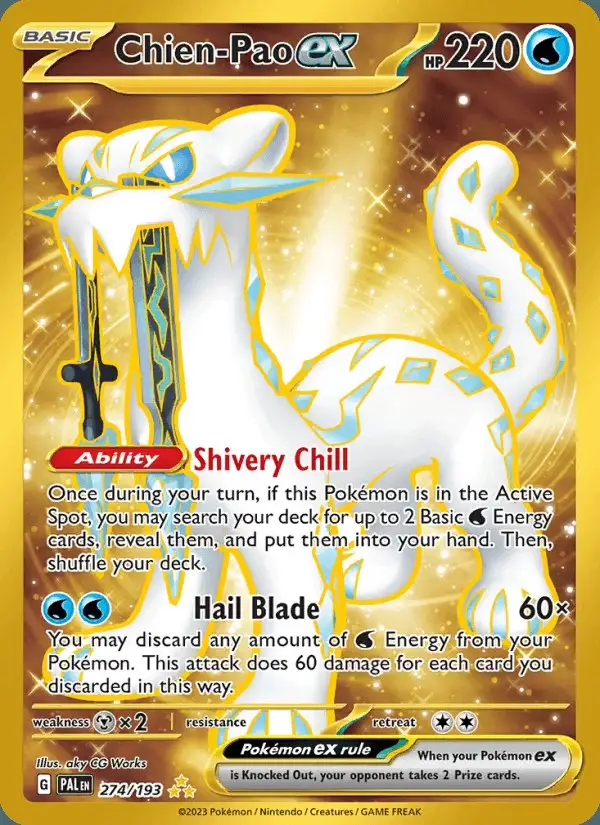 Chien-Pao ex #274 Paldea Evolved PSA 10