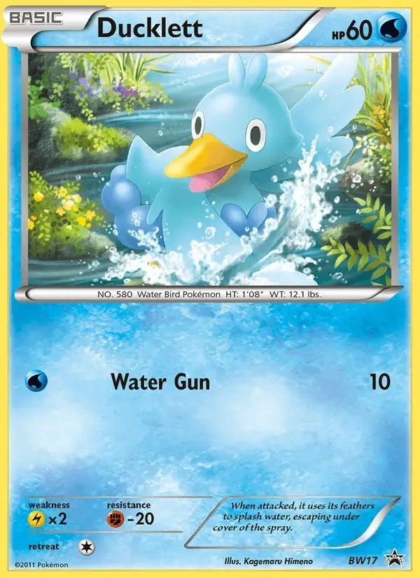Ducklett #BW17 BW Black Star Promos PSA 10