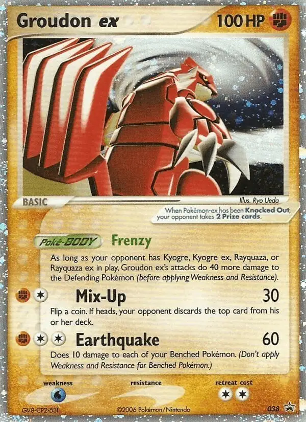 Groudon ex #38 Nintendo Black Star Promos PSA 10
