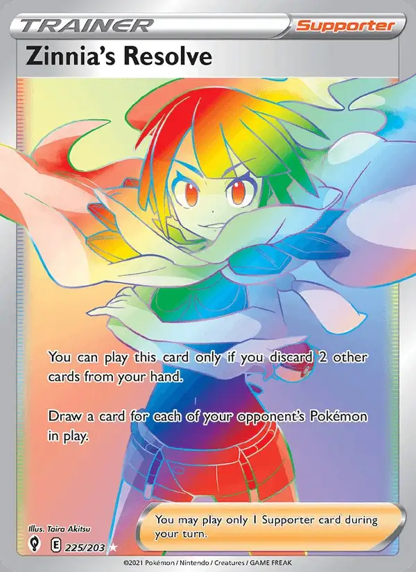 Zinnia's Resolve #225 Evolving Skies PSA 10