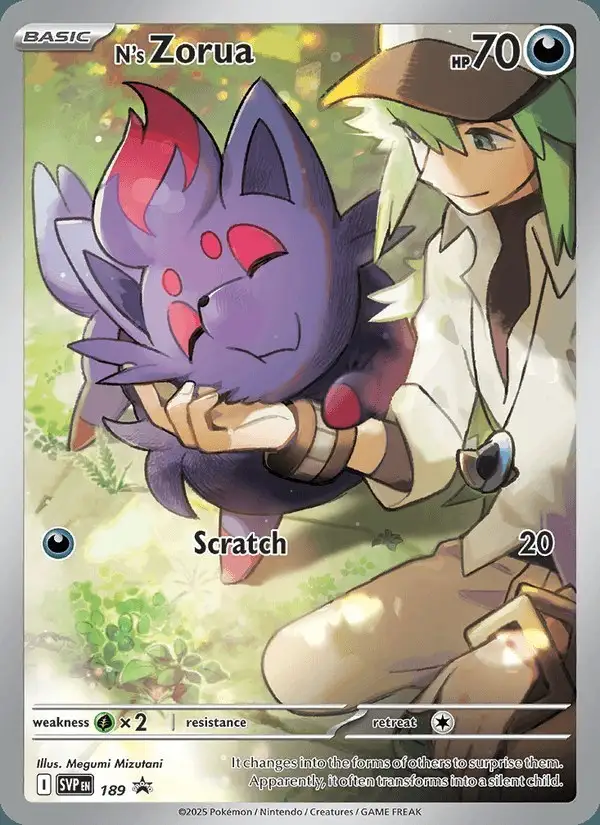 N's Zorua #189 SVP Black Star Promos PSA 10