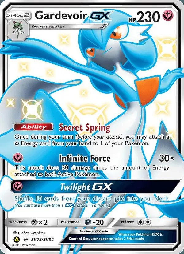 Gardevoir-GX #SV75 Hidden Fates Shiny Vault PSA 10